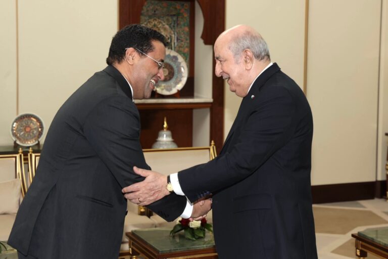 بالصور.. رئيس الجمهورية يستقبل الوزير الأول الموريتاني