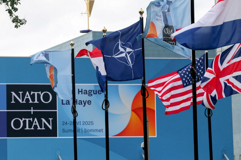 الصورة من قمة الناتو بلاهاي 24-25 جوان 2025 وهو الحلف الذي طرح البنتاغون فكرة طرد إسبانيا منه